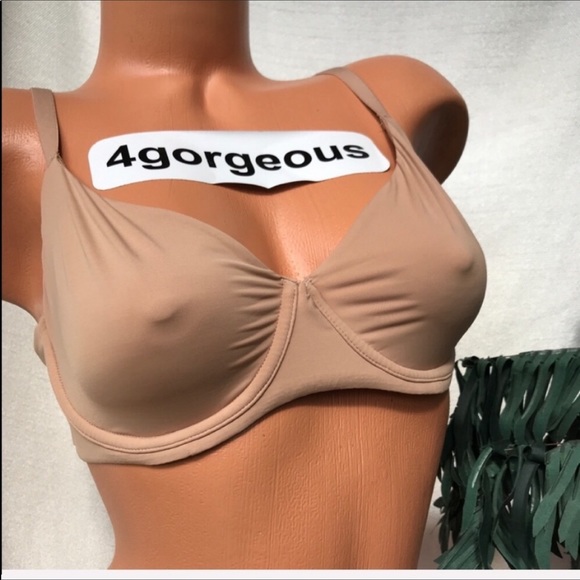 VS 32 34 36 38 BODY BY VICTORIA UNLINED DEMI BRA NUDE